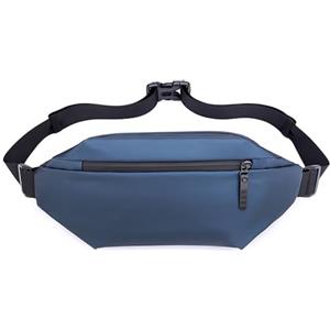 YISILINYX Marsupio Uomo Donna,Marsupio Sportivo in Nylon Impermeabile con Cintura Regolabile,Fanny Pack Bag con Borsa per Bottiglia per Campeggio,Fitness,Corsa,Bicicletta(Blu)