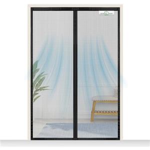 SCREEN DOOR Zanzariera Magnetica per Porta 80x185cm | Zanzariera di Alta Qualità, Protezione Insetti, Facile da Montare - Nero