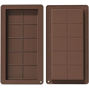 Funngy Stampo per Cioccolato in Silicone,2 PCS Stampo Antiaderente per Cioccolatini Dolci e Cioccolato Pistacchio Stampo in Silicone Profondo per Alimenti Ideale per Cioccolata e Dolci Fatti in Casa