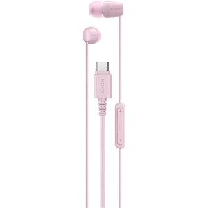 Sony IER-EX15C - Auricolari a Cavo USB-C con Microfono, Leggeri e Anti-Groviglio, Suono Chiaro, Perfetti per Viaggi e Uso Quotidiano - Rosa