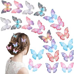 RAYIMIO Fermagli per Capelli Farfalla, 20 Pcs Fermaglio Capelli Farfalla, Accessori per Capelli Farfalla, 3D Mollette per Capelli Farfalle, Farfalla Mollette per Capelli, Accessori Capelli per Donna Bambina