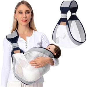 VURYAPI Fascia Porta Bebe, Marsupio Neonato, Fascia Neonato Multifunzionale On the Go,Marsupio Neonato 0-36 mesi, Tutte le Stagioni