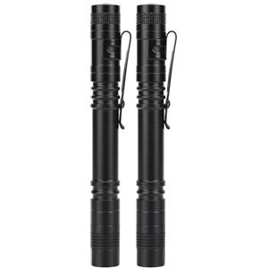 Duokon Mini torcia a LED, impermeabile, piccola torcia elettrica, per attività all'aperto, ispezione, lavoro, riparazione, regalo, 2 batterie AAA (non incluse) (2