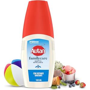 Autan Family Care Vapo - Repellente Antizanzare Spray 100 ml con Aloe Vera e Protezione Fino a 4 Ore