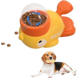 Godneei Dispenser Crocchette Cane Con Un Giocattolo Da Masticare Che Squittisce Gioco Interattivo Per Cani Base Antiscivolo Lavabile Giochi Per Cani Interattivi 3 Calibri
