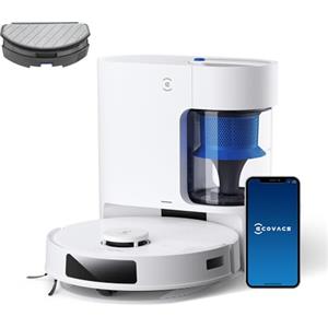ECOVACS N20 PRO Plus Robot Aspirapolvere Lavapavimenti con Mappatura, 8000 Pa, Pulizia Senza Sforzo per 45 Giorni, Spazzola Antigroviglio, Durata 300 min, Arrampicata da 20 mm