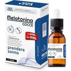 Paladin Pharma Sanavita Melatonina Gocce 15ml, 1 millilitro, 1