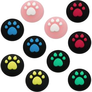 Lahviuu Copri Joystick,10 pcs Grip Joystick Cap Analogico Copri Analogici in Silicone Joystick Thumb Grip Caps Cover Tappi Joystick,Accessori compatibili con Nintendo Switch