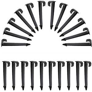 Sinzau Ancoraggio di fissaggio per tubo di irrigazione, nero, 50 pezzi