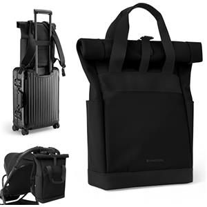 Kikka Boo Zaino per pannolini KikkaBoo CERISE, Borsa per mamma, Clip per passeggino, Grande capacità, Fasciatoio portatile, Tasca termica, Tasca impermeabile, Multitasche, Nero