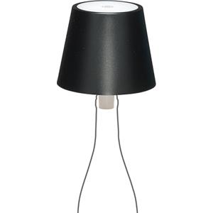 LA VILLE LUMIÈRE MarieB Lampada LED Wireless, Ricaricabile e Dimmerabile, Abat-Jour per Interno/Esterno, 48h Autonomia, 3 Temperature di Luce, Alluminio, Single, LVL(Metal Black)