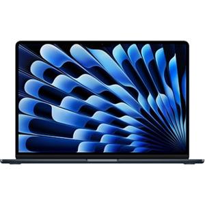 Apple Portatile MacBook Air 15'' con chip M4 (2025): progettato per Apple Intelligence, display Liquid Retina da 15,3'', 24GB di memoria unificata, 512GB di archiviazione SSD, Touch ID; Mezzanotte
