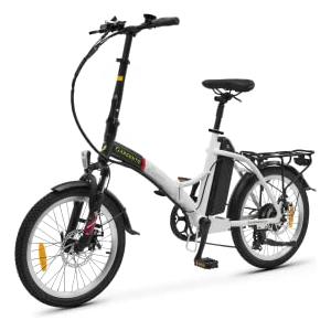 Argento Piuma Foldable E-bike, Ruote 20, Autonomia Max 70 km, Motore 250W, Batteria 374W, Cambio Shimano 7 Rapporti, Peso Max Supportato 100 kg, Ar-bi-220003