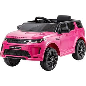 Baroni Toys Macchina Elettrica per Bambini Land Rover Range Rover Baby car Elettrica Full Optional Rosa, Auto Telecomandata con Sedile e Porte Apribili, Doppio Motore 12V, Carico fino a 25 Kg