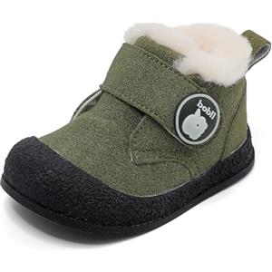 MASOCIO Stivaletti Neonato Neonata Invernali Stivali Neve Bimbo Scarponcini Pelliccia Bimba Tronchetto Stivaletto Bambino Scarpe Primi Passi Invernale con Pelo Taglia 21 Grigio