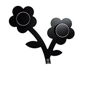 Foppapedretti Appendifiore Appendiabiti da parete, Nero