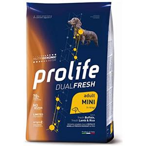 Prolife CROCCHETTE PROLIFE DUAL FRESH ADULT BUFALO E AGNELLO MINI. 600GR