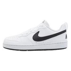 Nike Court Borough Low RECRAFT (GS) - Sneaker Bianco e Nero, Suola in Gomma, Calzata Strutturata