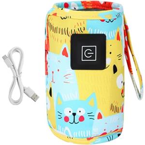 Generic Scaldabiberon USB - Sterilizzatore Per Latte Portatile, Scaldalatte Materno E Latte Artificiale A Temperatura Costante Per Pappe Notturne, Viaggi, Pappa All'aperto, Design Compatto Per Asilo Nydo