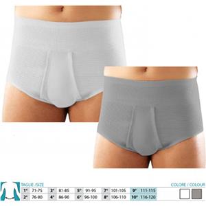 SAFTE Orione 309 Slip Elastico Contenitivo Aperto Uomo Grigio Taglia 4