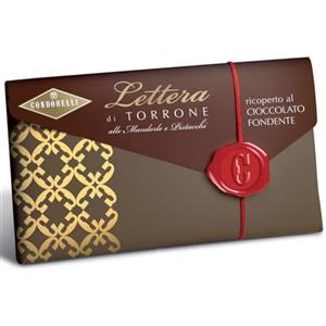 Condorelli Torrone Morbido Condorelli Mandorle Pistacchi Ricoperto Cioccolato Fondente 100 g