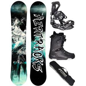 Airtracks Snowboard Set Tavola Under Zero Rocker Wide Uomo 159 - Attacchi Master - Scarponi Strong ATOP 44 - SB Bag