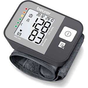 Beurer BC 27 Misuratore di pressione da polso con rilevamento aritmia, indicatore di rischio colorato, polso 14-19,5 cm, dispositivo medico, trasferimento dati a Apple Health