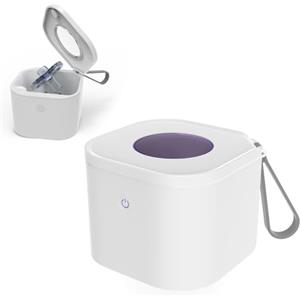 YANGUN Sterilizzatore Ciuccio Portatile, Sterilizzatore UV Portatile, Sterilizzatore Portatile per Succhietti, Sterilizza in 3 minuti Uccide il 99% dei germi, Disinfettante per Succhietti da Viaggio