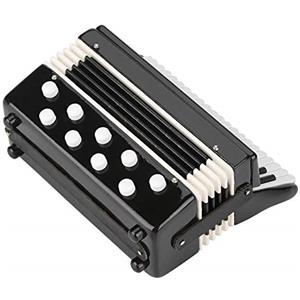 Generic Mini Fisarmonica, Fisarmonica Acordeon con Scatola Portaoggetti in Plastica e Metallo per la Decorazione Domestica