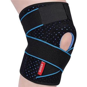 SIVITICK Tutore Ginocchio con Stabilizzatori Laterali Ginocchiera Ortopedica Rotulea Regolabile Supporto Sportiva Neoprene per Legamenti Rotula Menisco Fascia Ginocchio, per Artrite 1 Pezzo