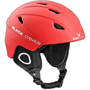 BLACK CREVICE Kitzbühel Casco da sci (Small, Rosso)