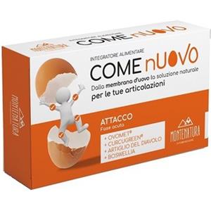 Monte Natura Come Nuovo Attacco - Integratore Articolare con Curcugreen e Ovomet, 10 Compresse