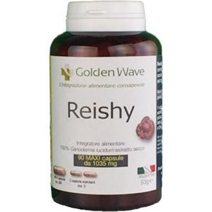 Golden Wave Reishy - Integratore Alimentare a Base di Fungo Reishi, 90 Maxi Capsule, Coadiuva le Difese Naturali