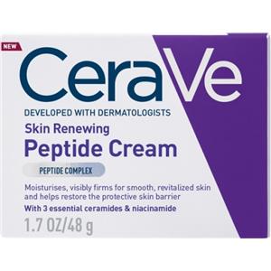 CeraVe Skin Renewing Crema Viso con Peptidi, 48 g - Idrata, Rassoda e Riduce i Primi Segni dell'Età