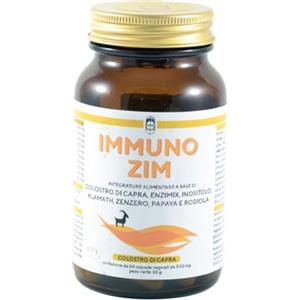 SEB Immuno Zim - Integratore Alimentare con Colostro di Capra, Enzimix, Inositolo, Klamath, Zenzero, Papaya e Rodiola - 60 Capsule