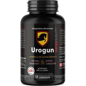 GEBERICH OU Urogun - Integratore alimentare per uomini con maca, L-arginina e saw palmetto, 30 capsule vegetali