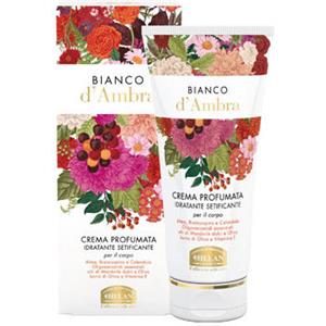 Helan Crema Profumata Bianco D'Ambra 200 ml - Idratante e Setificante per il Corpo con Fiori di Altea e Olio di Mandorle