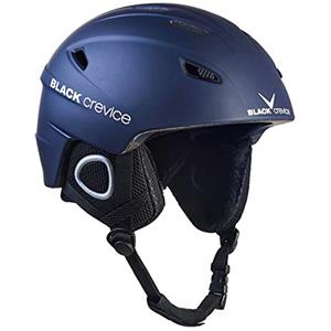 BLACK CREVICE Kitzbühel Casco da sci I Casco da sci design sportivo in diversi colori I Casco da sci uomo & donna I Casco in policarbonato I Casco da sci (L, marina/bianco)