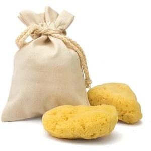 TENET Spugna Naturale del Mediterraneo per il Corpo, Non Sintetica (5 PEZZI SPUGNA MESTRUALE PICCOLE DA 4-5 CM -)