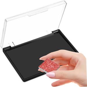 SAFIGLE Palette Magnetica Per Ombretti Vuota Piccola Coperchio Trasparente, Organizer in Plastica Resistente Base Magnetica Per Trucco Fai Da Te e Viaggio