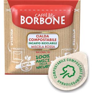 Caffè Borbone 50 Cialde Compostabili BORBONE Miscela Rossa