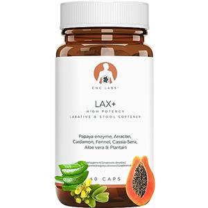 QSTA LAX+ Lassativo forte per Stitichezza e Sollievo dalla Costipazione, Ammorbidente per Feci, Lassativo Ingredienti 100% Naturali con Papaia, Arraclan, Cardamomo, Finocchio, Sena, Aloe e Plantago
