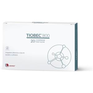TIOBEC Laborest | Tiobec 800 | 20 compresse di 1.7g | Acido tiottico | Acido a-lipoico