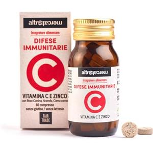 ALTROMERCATO - Difese immunitarie Vitamina C e Zinco - 60 compresse - 42 g