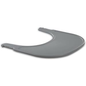hauck Vassoio Seggiolone Pappa Alpha Click Tray - Tavolino Bambini in Materiale Riciclato Cert. GRS, Facile da Fissare per Seggiolone Legno Alpha+ o Beta+ - Grigio