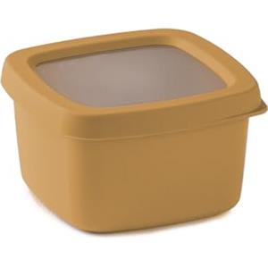 Snips, Aroma Box Contenitore Alimenti 0.50L Salva Freschezza, Impilabile, Microonde e Lavastoviglie, Box per Alimenti 12x12x7 cm, Senape, Made in Italy