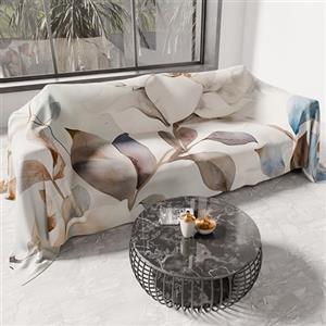 PETTI Artigiani Italiani - Telo Arredo in Microfibra, Copritutto, Copridivano 180x270 cm, Fantasia Floreale 25 16 | Telo Protettivo Lavabile, Copriletto e Copritavolo Multiuso per Divani