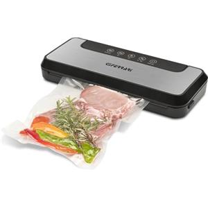 G3 Ferrari G20167 Macchina per Sottovuoto "Fresco Vac", 110 W, Doppia Pompa, 2 Funzioni: sigilla e crea il sottovuoto, Pannello soft-touch con Spie di Funzionamento, Include 5 Buste da 20 x 30 cm