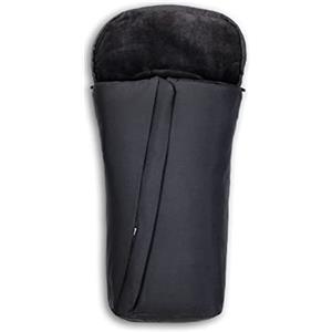 hauck Sacco Passeggino Universale, Nero - 105 x 57 x 10 cm, Caldo e Antivento con Interno in Pile, Cerniera a 2 Vie, Antiscivolo, Lavabile, Arrotolabile in una Borsa, dalla Nascita fino a 3 Anni