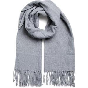 Pieces Pckial Nuovo Sciarpa Lunga Donna Noos Bc, /Grigio Chiaro Melange, Etichettalia unica